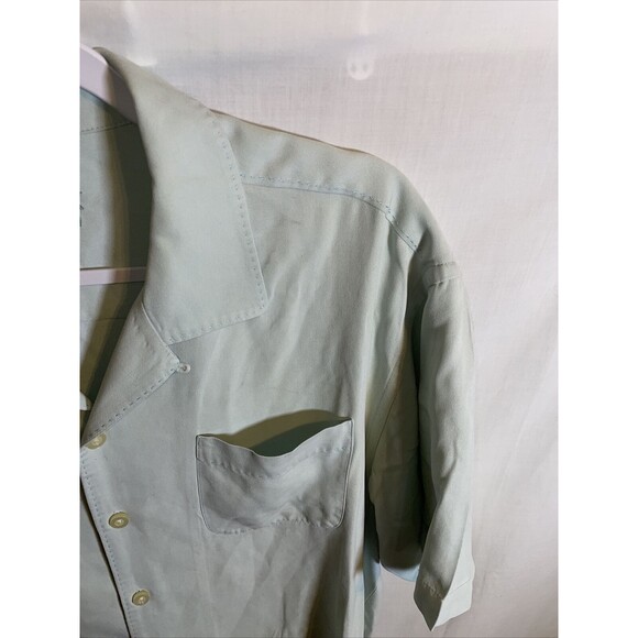 Tommy Bahama Casual Shirt Men’s Size Large Mint Green Short Sleeve Button Up - Picture 5 of 12